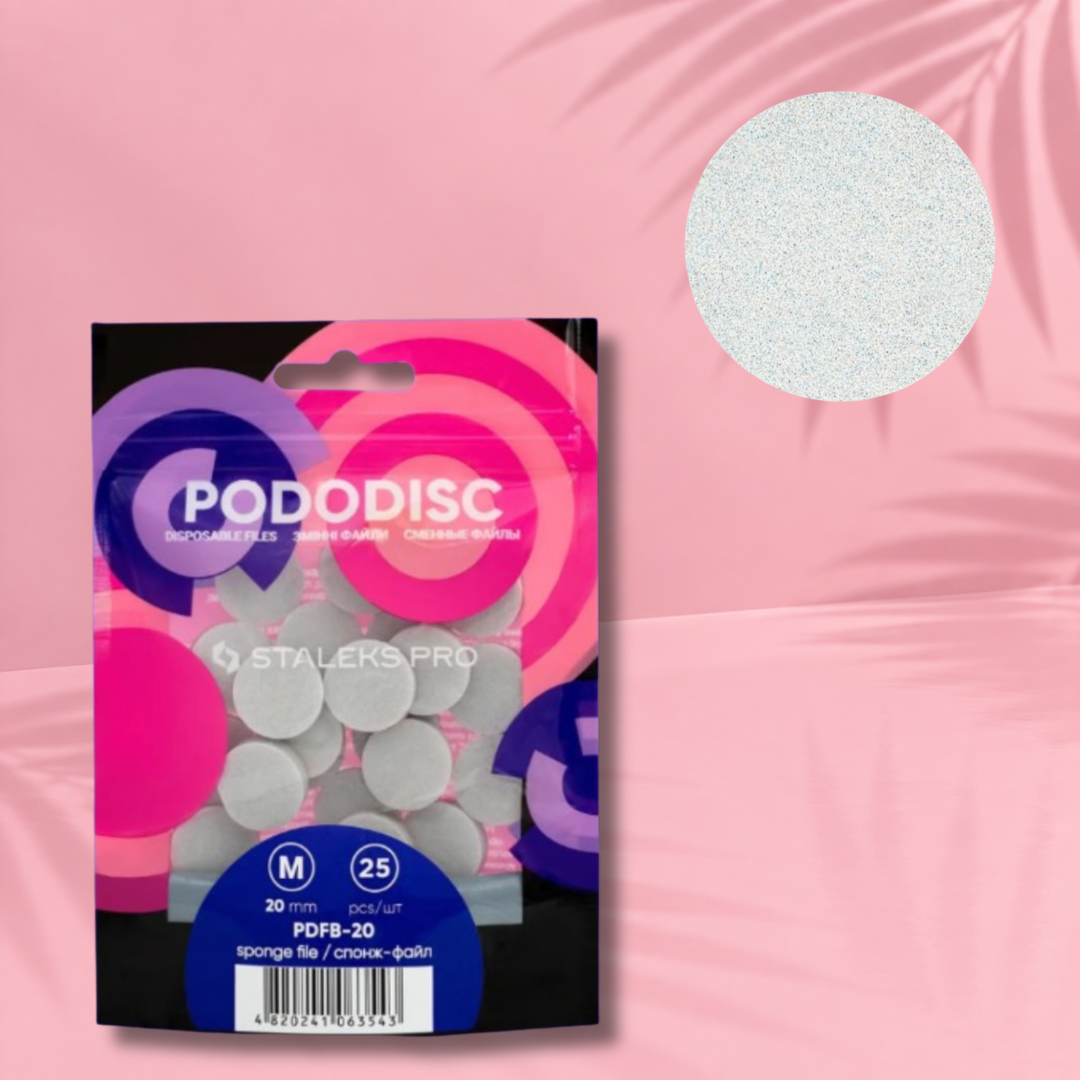 Staleks Expert 20 Pododisc M Pedikür Diski İçin Sünger Törpüler 20 mm – 25 Adet