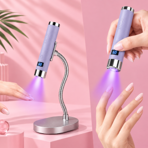 G1 Sensörlü Mini AI UV LED Lamba Manyetik Standlı Manikür Tırnak Kurutucu Lila