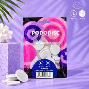 Staleks Expert 25 Pododisc L Pedikür Diski İçin Sünger Törpüler 25 mm – 25 Adet