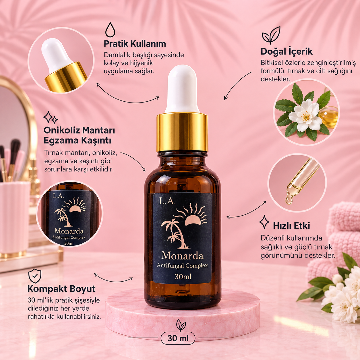 Monarda Yağı 30 ml – Tırnak ve Ayak Bakım Yağı